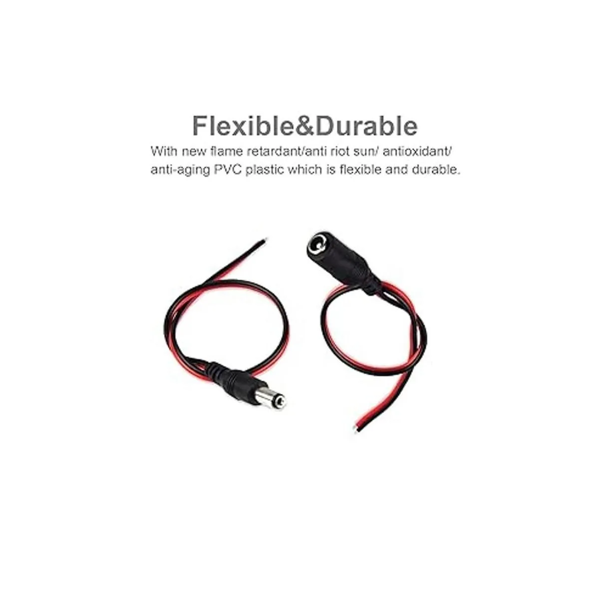 Conectores de cable de alimentación CC hilos de cobre_2