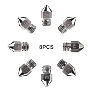 Creality 8 boquillas MK8 de acero endurecido para_2