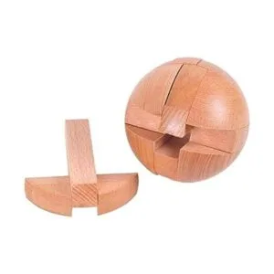 Yunteng Rompecabezas de madera hecho a mano bola mágica_4