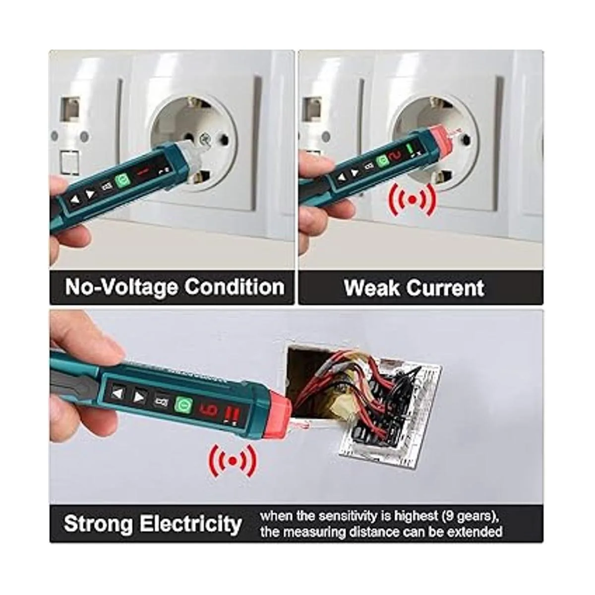Auroland Probador de voltaje sin contacto con 9_3