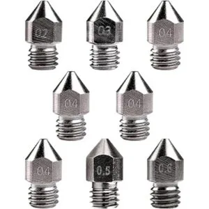 Creality 8 boquillas MK8 de acero endurecido para_6