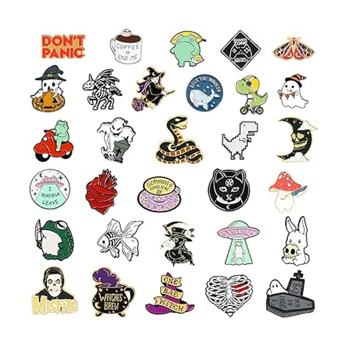 SINCCO 20 pines de mochila esmaltada divertidos pines_3