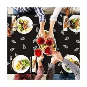 K1tpde 3 manteles de fiesta de bandana negra con temática_5