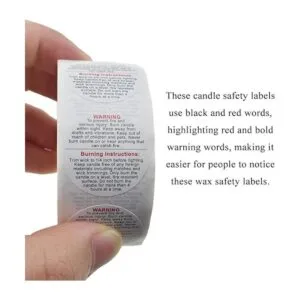 HAHIYO 500 calcomanías circulares blancas de advertencia_4