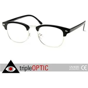 Goson anteojos Clubmaster con marco de asta clásicos de_5