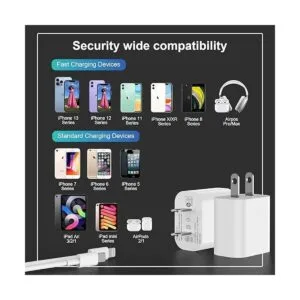 Cargador rápido para iPhone paquete de 2 unidades con_7