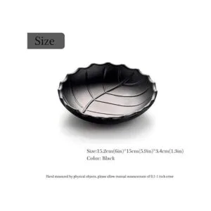 Plato de anillo negro centro de mesa bandeja de joyería_2