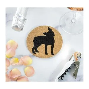 Posavasos Boston Terrier Lovers Juego de 4 posavasos para_5