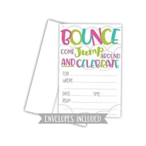 Invitaciones para fiestas de salto o casa de rebote para_3