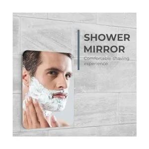 Mavoro Espejo de ducha antivaho espejo de afeitado de_2