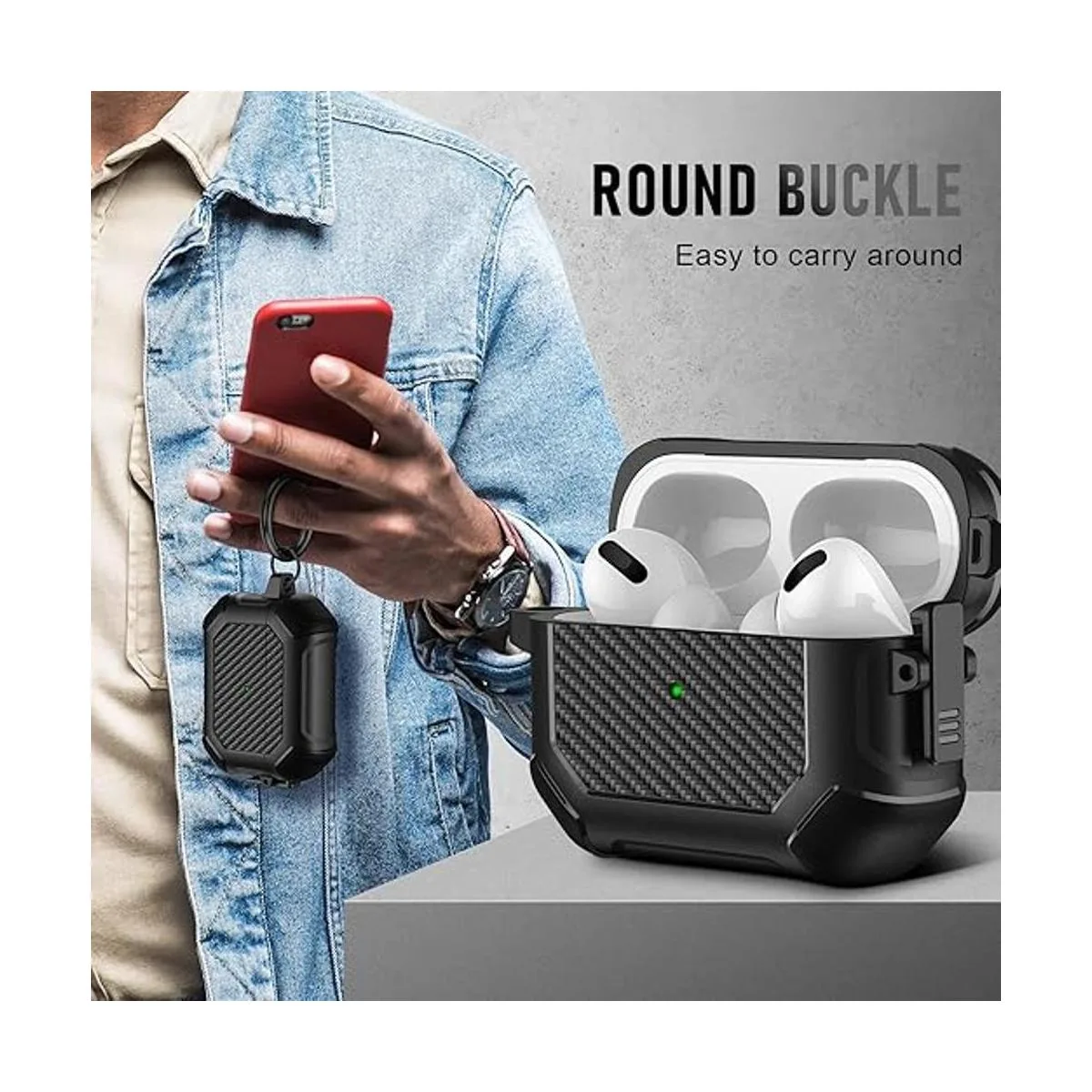 Maxjoy Funda para AirPods Pro de 2 generación 2022 clip_4