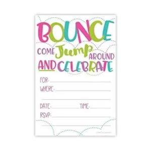 Invitaciones para fiestas de salto o casa de rebote para_1