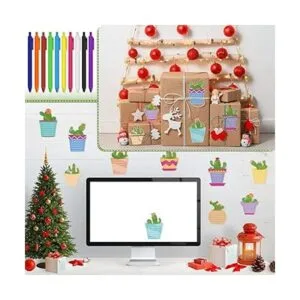 Paquete de 10 blocs de notas de cactus con bolígrafo_5