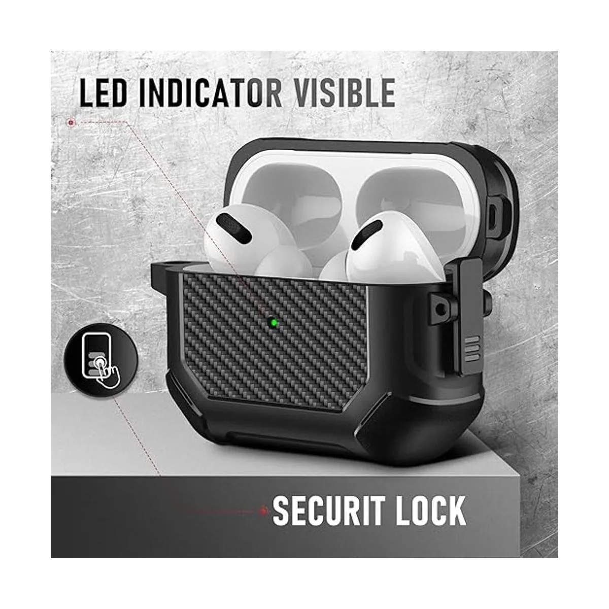 Maxjoy Funda para AirPods Pro de 2 generación 2022 clip_6