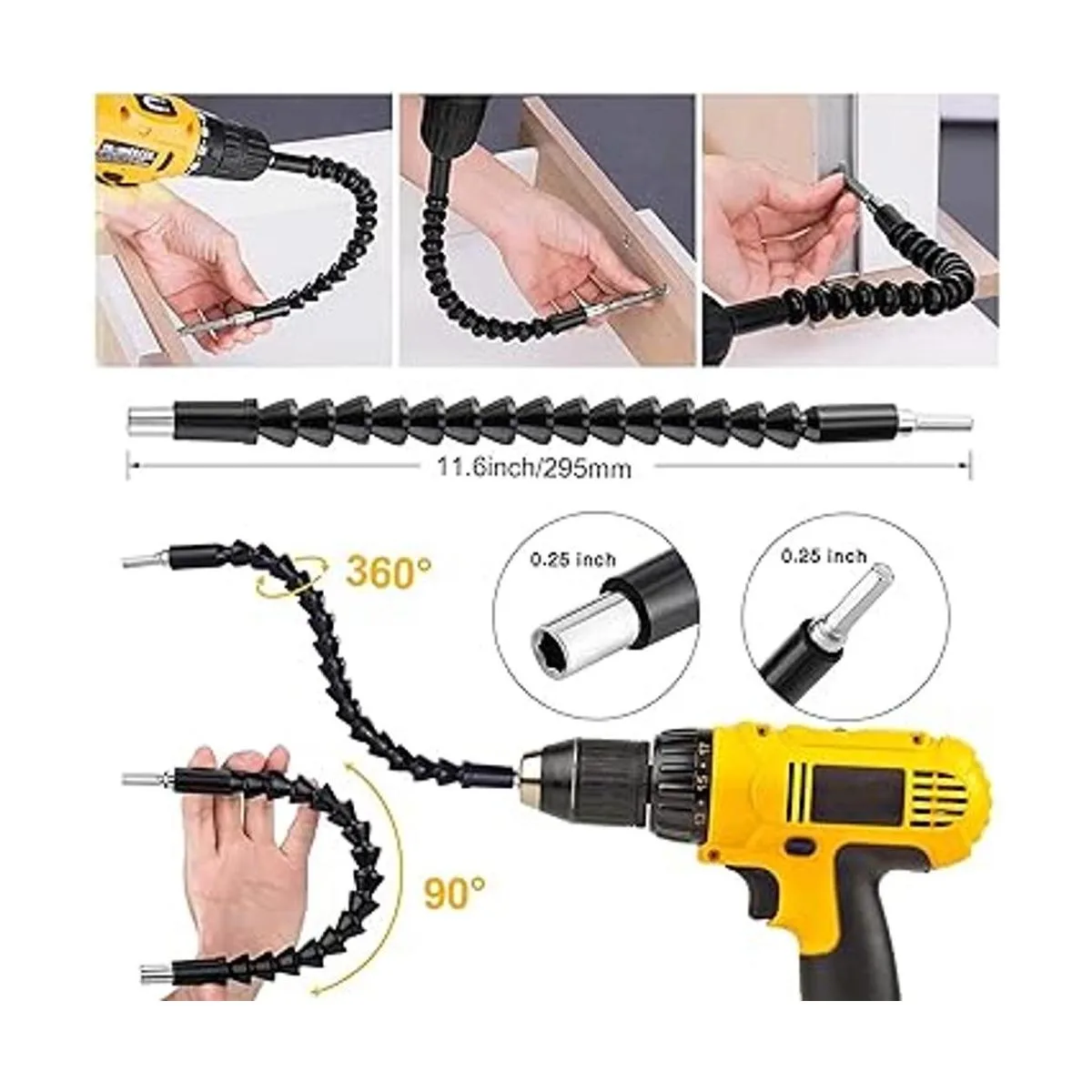 MXiiXM Kit de extensión de broca flexible herramientas de_2