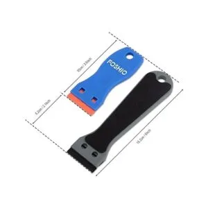 FOSHIO Rascador de plástico de 6 pulgadas con 20 cuchillas_4