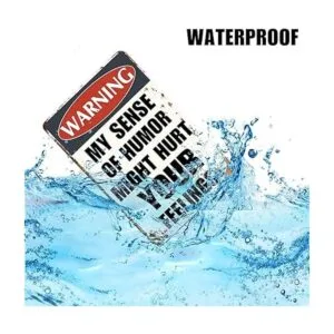 Letreros de metal sarcásticos divertidos con texto en_4