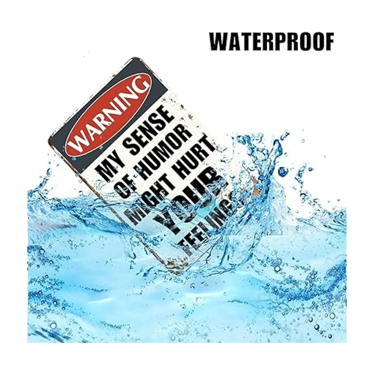 Letreros de metal sarcásticos divertidos con texto en_4