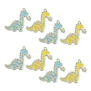 M374E Adorables dijes de pulsera de dinosaurio al por_2