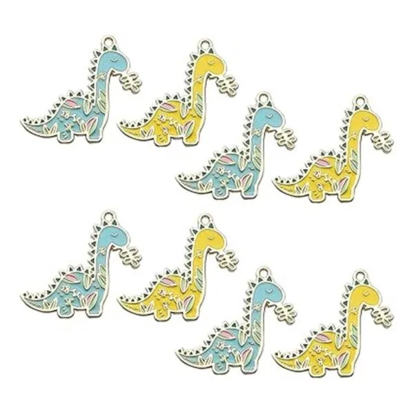 M374E Adorables dijes de pulsera de dinosaurio al por_2