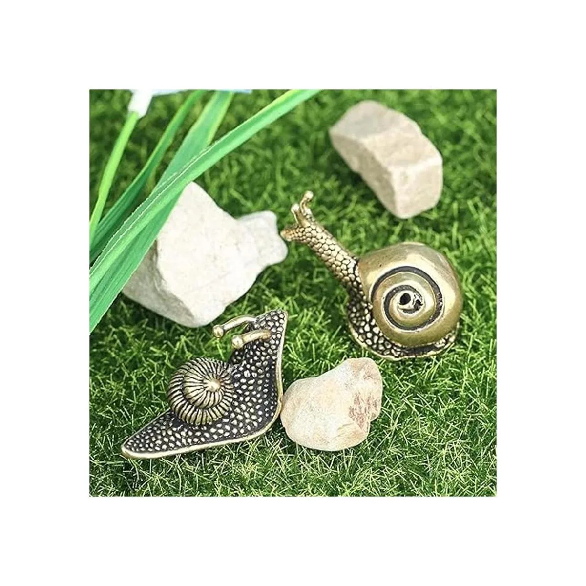 2 piezas de decoración de caracol al aire libre estanque_7