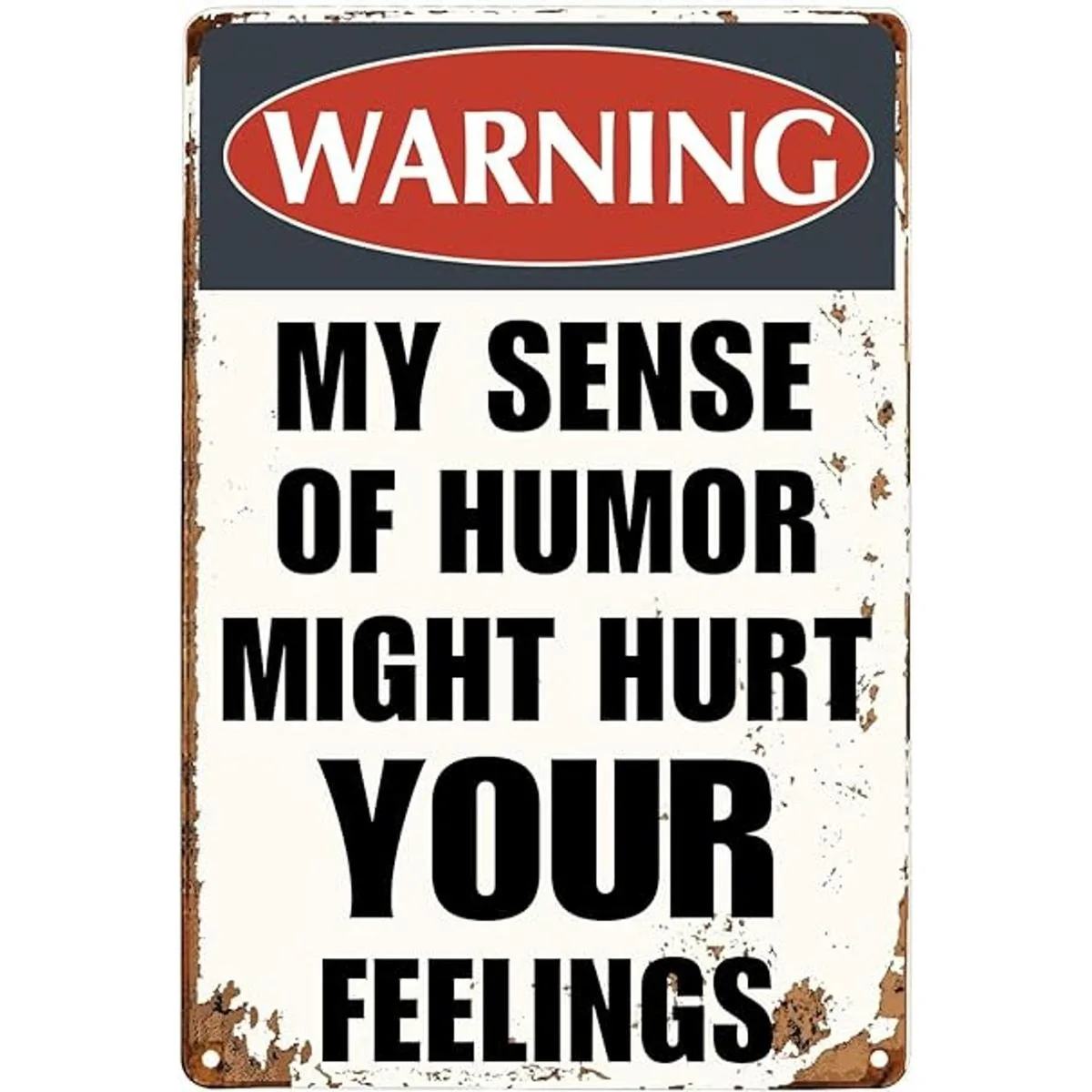 Letreros de metal sarcásticos divertidos con texto en_1