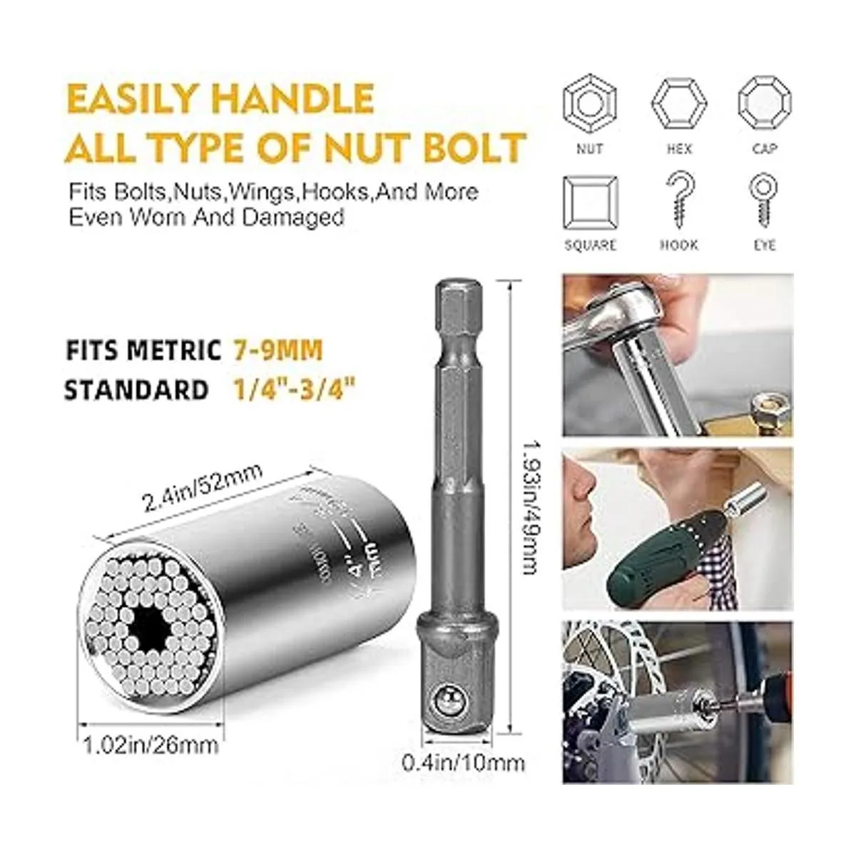 MXiiXM Kit de extensión de broca flexible herramientas de_4