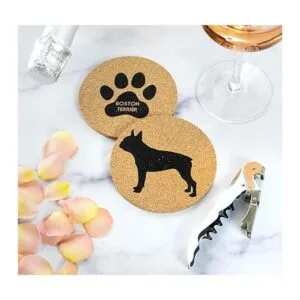 Posavasos Boston Terrier Lovers Juego de 4 posavasos para_2