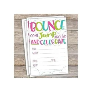 Invitaciones para fiestas de salto o casa de rebote para_2