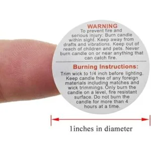 HAHIYO 500 calcomanías circulares blancas de advertencia_2