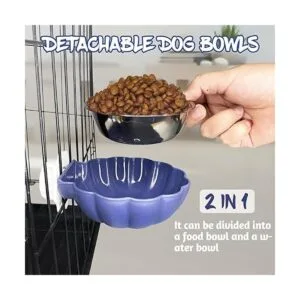 Fhiny Cuencos extraíbles para perros de acero inoxidable_2