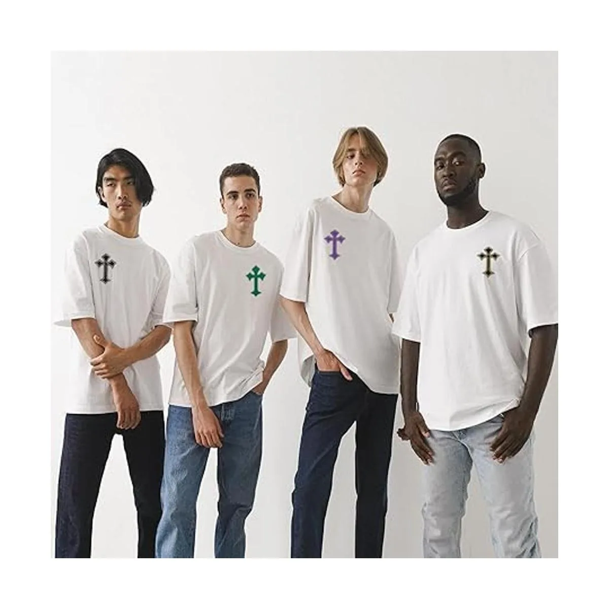 Nicime 22 parches cruzados parches de hierro para_3