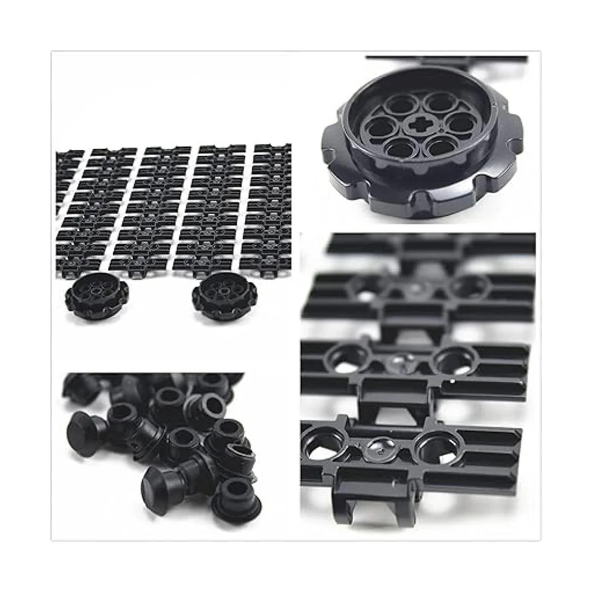 TTLYHEK Technic Pieza de rueda de cadena compatible con_4