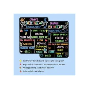 Letrero de pizarra reutilizable para el primer y último_2