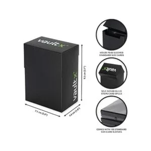 Vault X Caja de cubierta y 100 fundas para tarjetas de_2