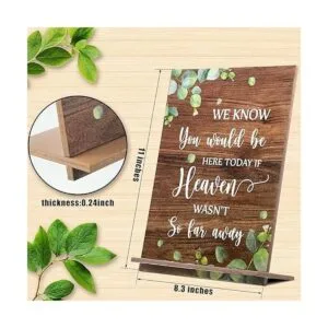 Letrero de boda rústico con memoria amorosa con texto en_3