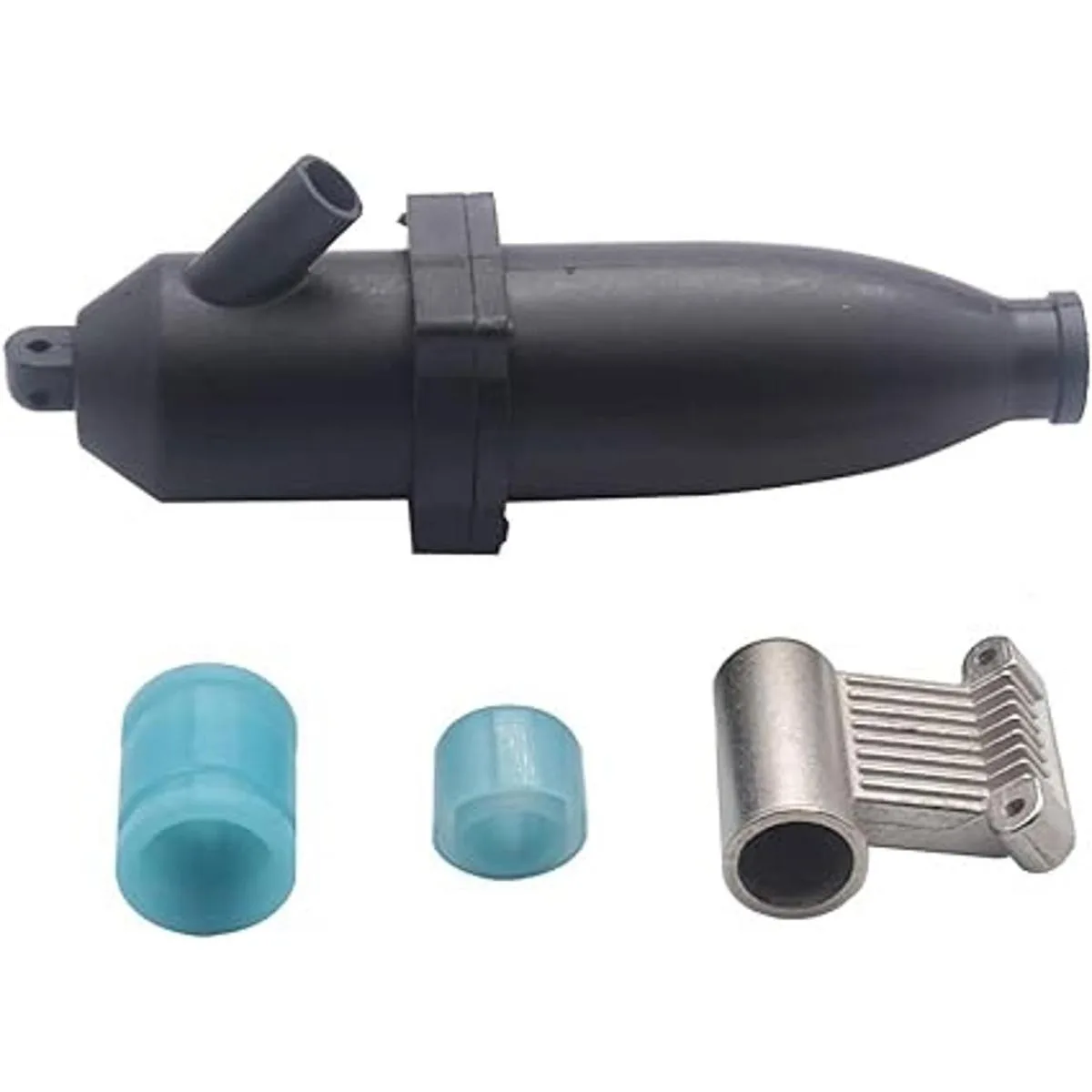 1 Unidades ShareGoo plástico RC tubo de escape 5.079 in_5