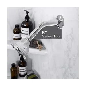 Brazo de ducha y brida de 8 pulgadas construcción de_3