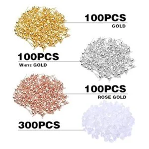 300 aretes de bola de 3 colores hipoalergénicos de_2