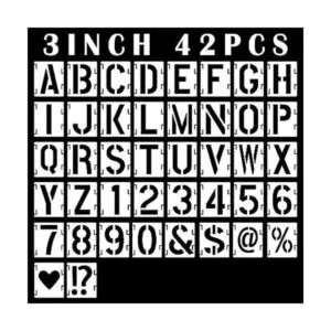 42 plantillas de letras de 3 pulgadas plantillas de_1