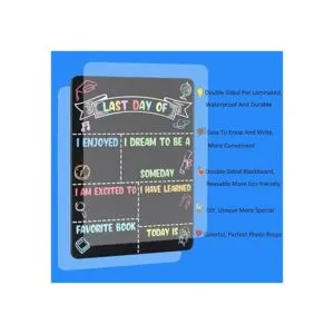 Letrero de pizarra reutilizable para el primer y último_4