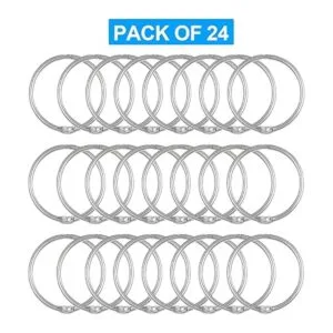 Paquete de 24 anillos de cortina de ducha ganchos_7