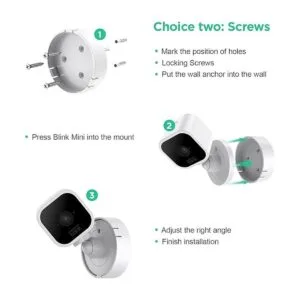 OLAIKE Soporte adhesivo de pared para mini cámara Blink_4