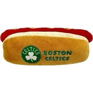 Pets First NBA New York Knicks Cheese Burger Plush Dog_2