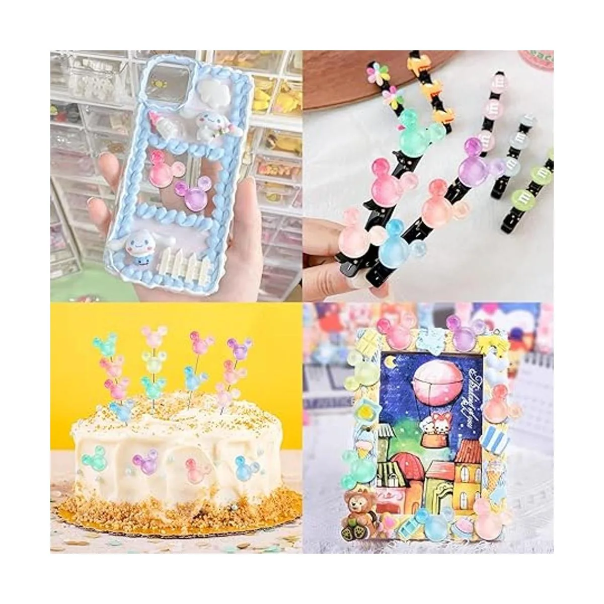 MIKIMIQI 56 piezas de resina para decoración de ratón para_3