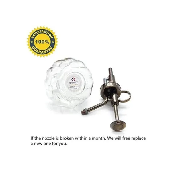OFFIDIX Botella de riego de cristal transparente 6.3_5