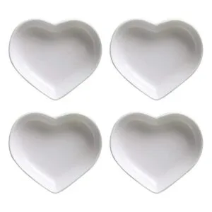 SOCOSY Plato de cerámica multiusos en forma de corazón_1