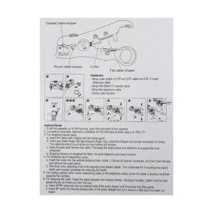 Paquete de 2 unids Universal Cable Pelacables Cortador de_7