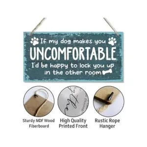 If My Dog Makes You Uncomfortable Letrero de placa de_5