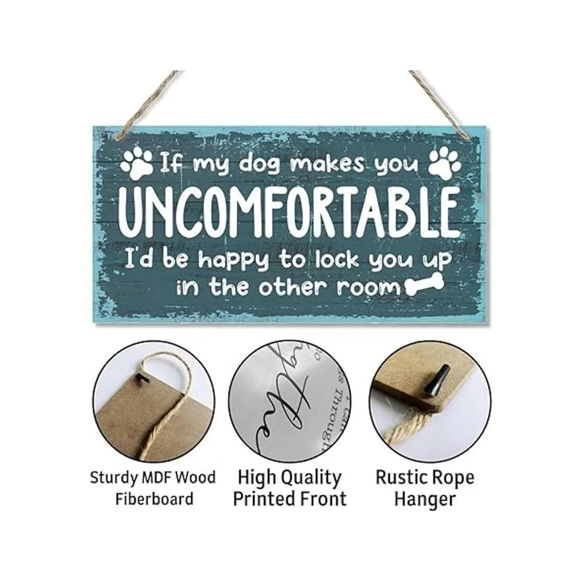 If My Dog Makes You Uncomfortable Letrero de placa de_5